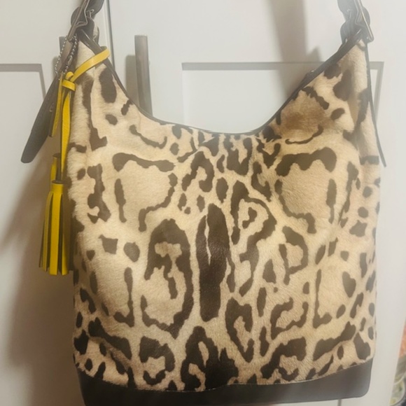 BRAND NEW COACH CHEETAH PONY PRINT BAG RARE FIND! - Picture 4 of 16
